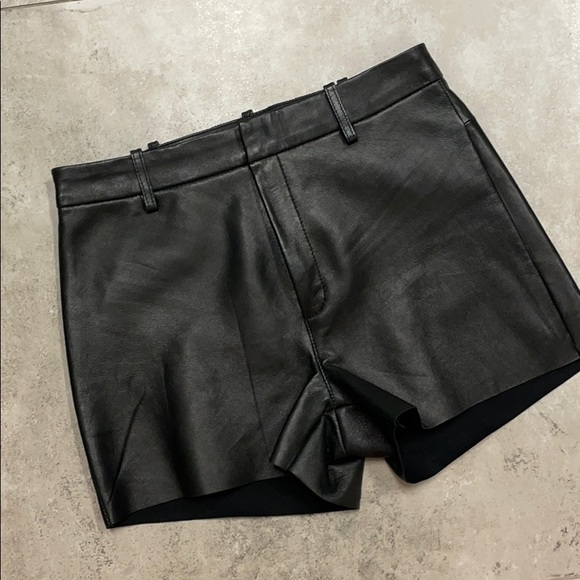 Lamarque Leather Shorts - Picture 2 of 5